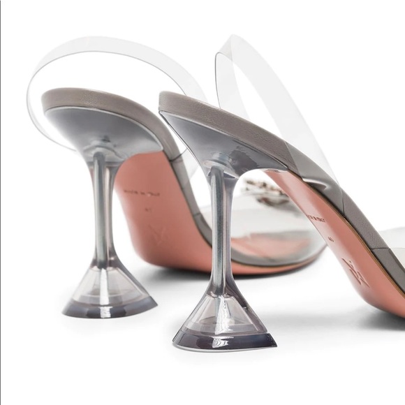 Authentic Amina Muadi Rare 95mm Glass Begum Slingback Heels - Picture 10 of 12